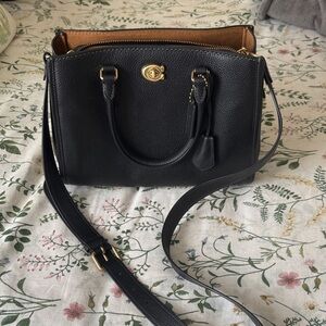 Coach Black Leather Crossbody Bag